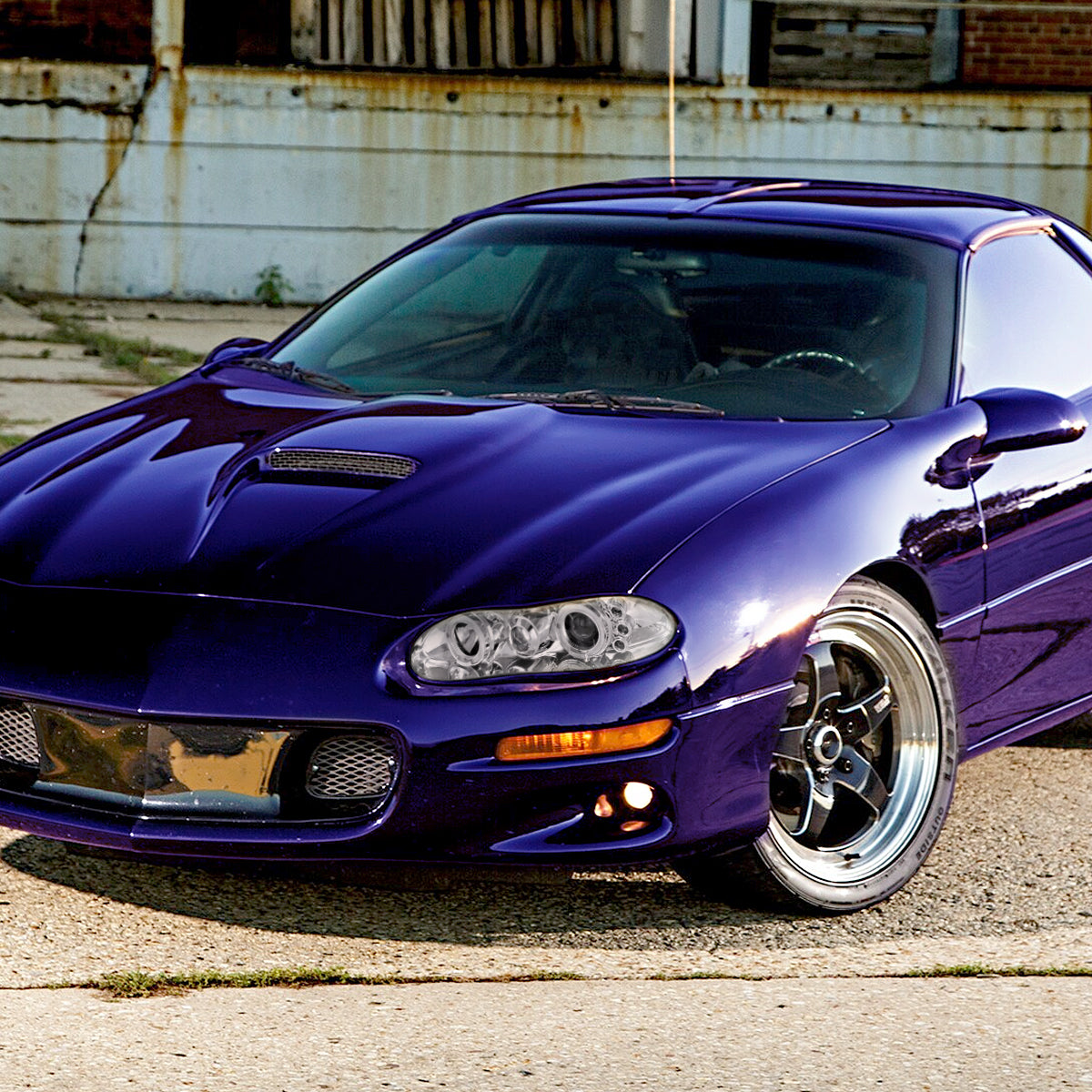 1998-2002 Chevrolet Camaro Dual Halo Projector Headlights (Chrome Housing/Clear Lens)