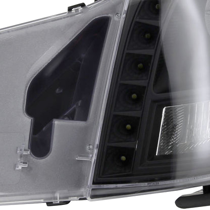 2003-2007 Cadillac CTS Halo Projector Headlights (Matte Black Housing/Clear Lens)
