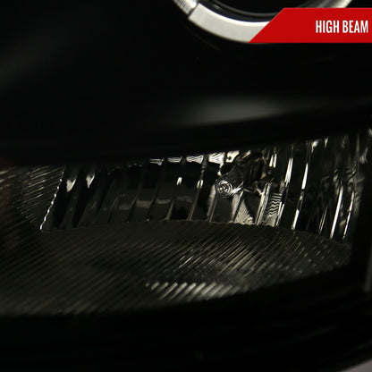 2003-2007 Cadillac CTS Halo Projector Headlights (Black Housing/Smoked Lens)