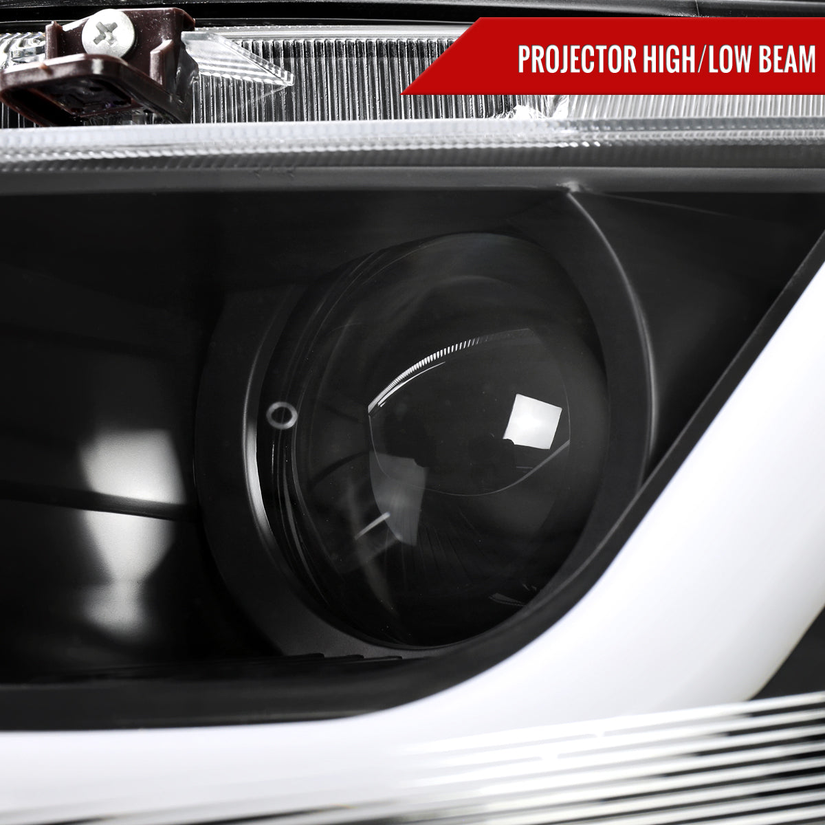 2016-2021 Honda Civic Projector Headlights w/ LED Switchback Sequential Turn Signal (Matte Black Housing/Clear Lens)