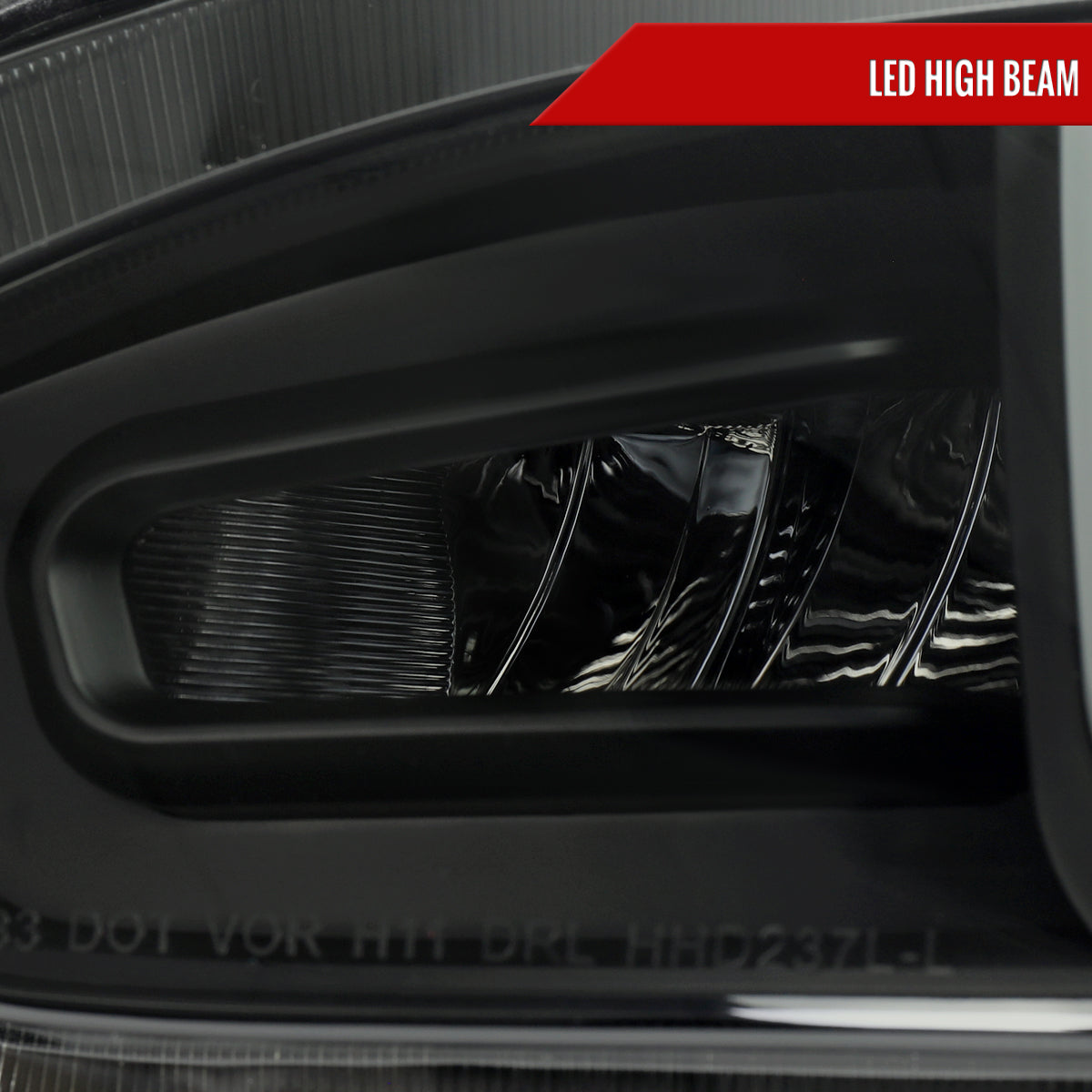 2016-2021 Honda Civic Projector Headlights w/ LED Switchback Sequential Turn Signal (Matte Black Housing/Smoked Lens)