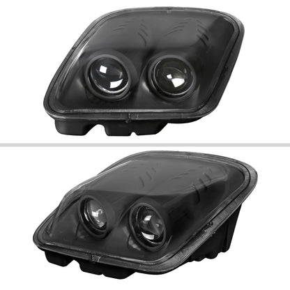 1997-2004 Chevrolet Corvette C5 H7 Projector Headlights (Matte Black Housing/Clear Lens)