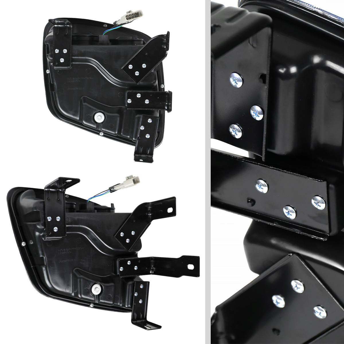 1997-2004 Chevrolet Corvette C5 H7 Projector Headlights (Matte Black Housing/Clear Lens)