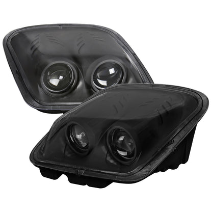 1997-2004 Chevrolet Corvette C5 H7 Projector Headlights (Matte Black Housing/Clear Lens)
