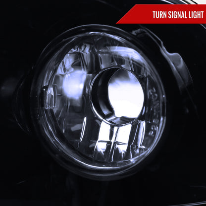 1992-1998 BMW E36 3 Series Coupe/Sedan Dual Halo Projector Headlights (Glossy Black Housing/Smoked Lens)