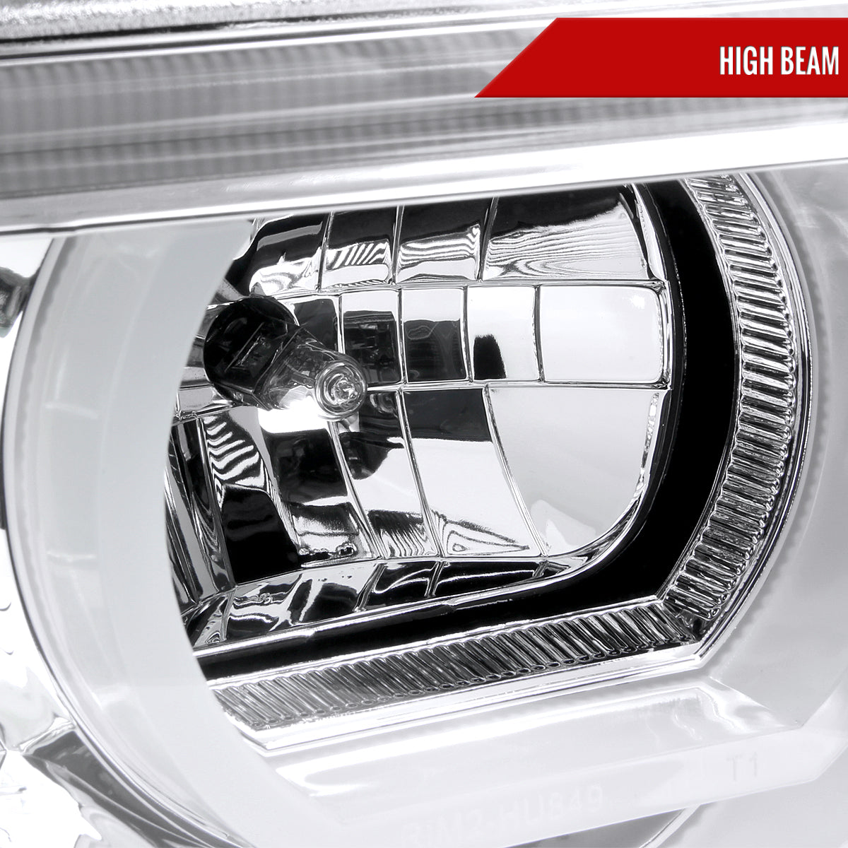 1995-2001 BMW E38 7 Series LED Bar Dual Halo Projector Headlights (Chrome Housing/Clear Lens)