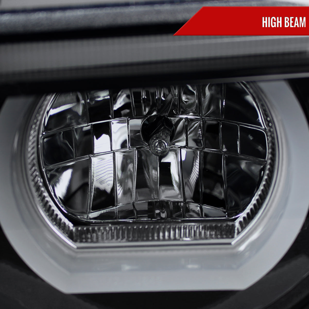 1995-2001 BMW E38 7 Series LED Bar Dual Halo Projector Headlights (Glossy Black Housing/Smoked Lens)