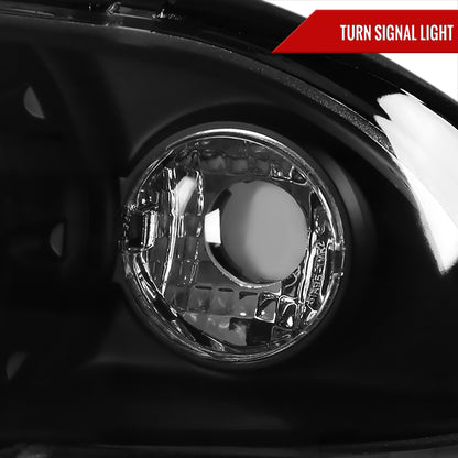 1999-2001 BMW E46 3 Series Sedan Dual Halo Projector Headlights (Matte Black Housing/Clear Lens)