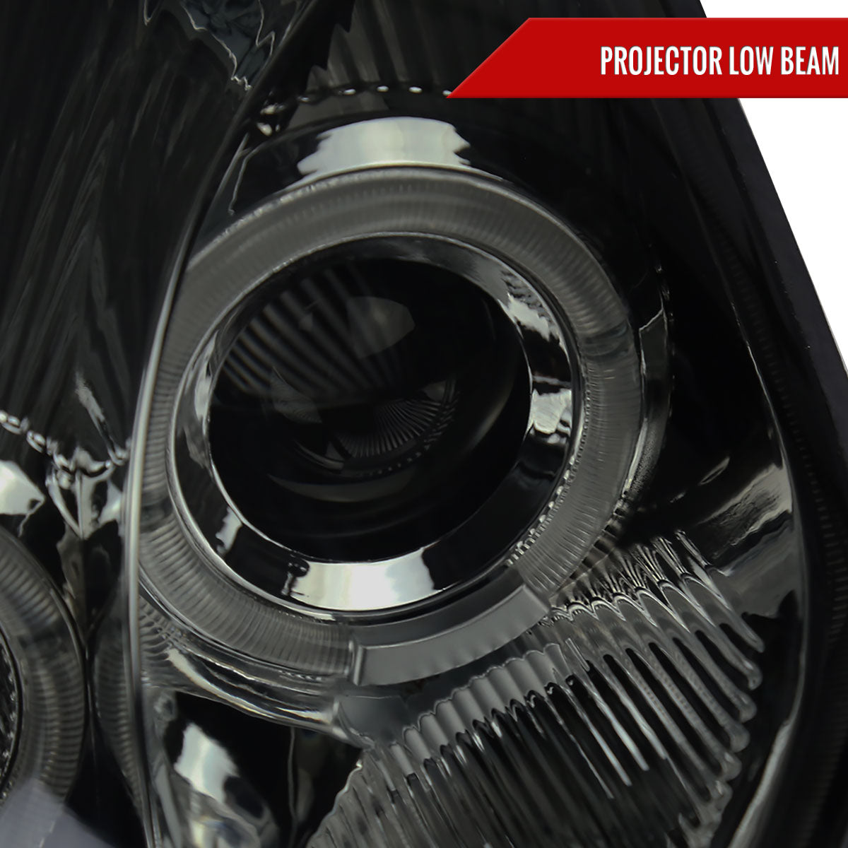 2000-2005 Mitsubishi Eclipse Dual Halo Projector Headlights (Chrome Housing/Smoked Lens)