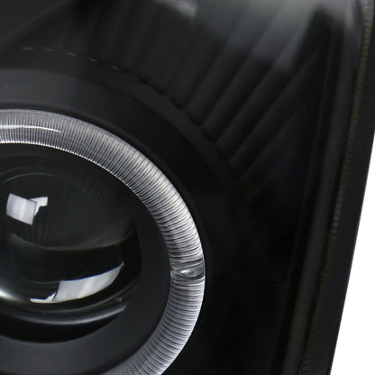 2000-2005 Mitsubishi Eclipse Dual Halo Projector Headlights (Matte Black Housing/Clear Lens)