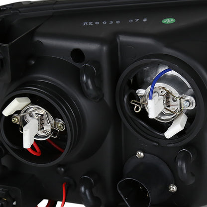 1999-2004 Ford F-250/F-350/F-450/F-550/Excursion Projector Headlights w/ SMD LED Light Strip (Chrome Housing/Clear Lens)