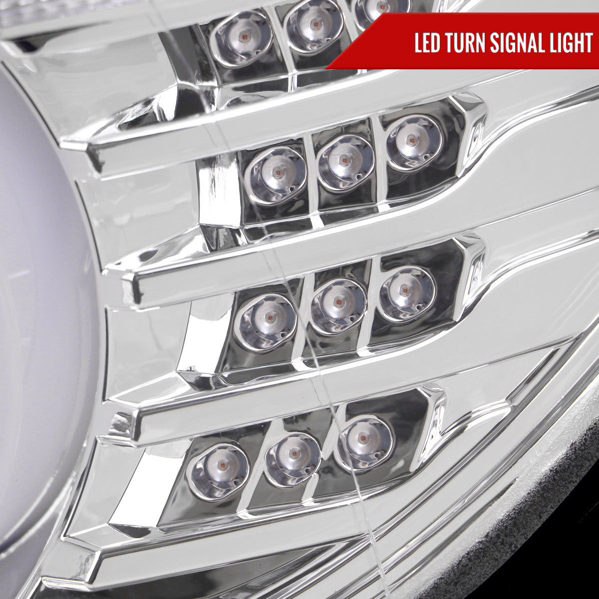 2012-2015 BMW F30 3 Series Sedan Dual LED U-Bar Projector HID-Compatible Headlights w/ LED Turn Signal Lights (Chrome Housing/Clear Lens)