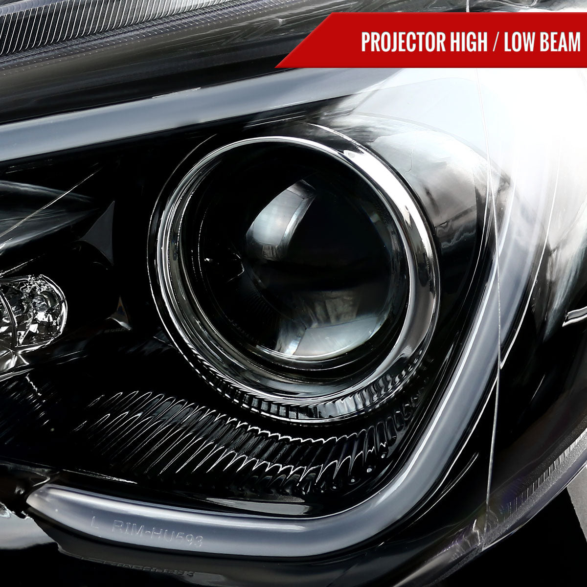 2012-2017 Scion FRS/ Toyota 86 LED Bar Projector Headlights w/ Sequential Turn Signal Lights (Jet Black Housing/Clear Lens)