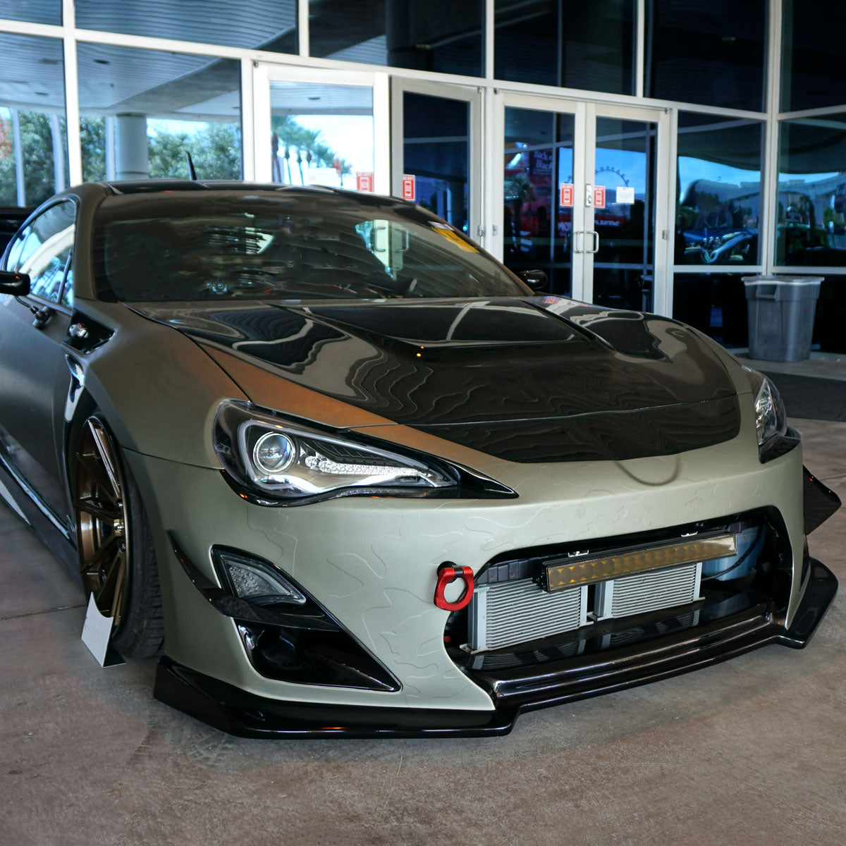 2012-2017 Toyota 86 Scion FR-S LED Bar Projector Headlights w/ Sequential Turn Signal Lights (Matte Black Housing/Clear Lens)