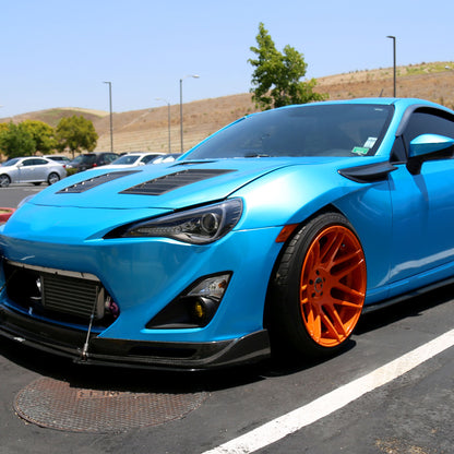 2012-2017 Toyota 86 Scion FR-S LED Bar Projector Headlights w/ Sequential Turn Signal Lights (Matte Black Housing/Clear Lens)