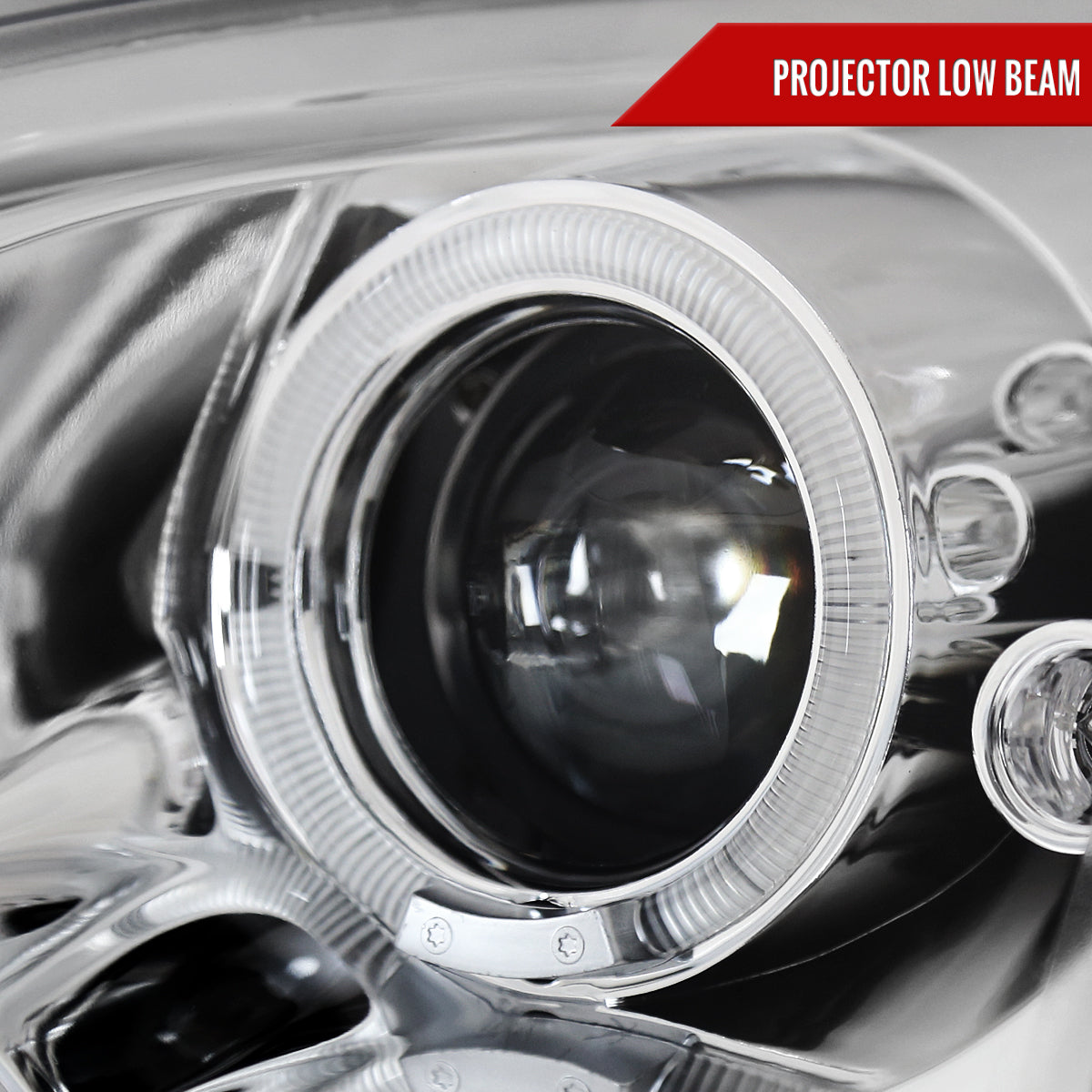2006-2009 Ford Fusion Dual Halo Projector Headlights (Chrome Housing/Clear Lens)