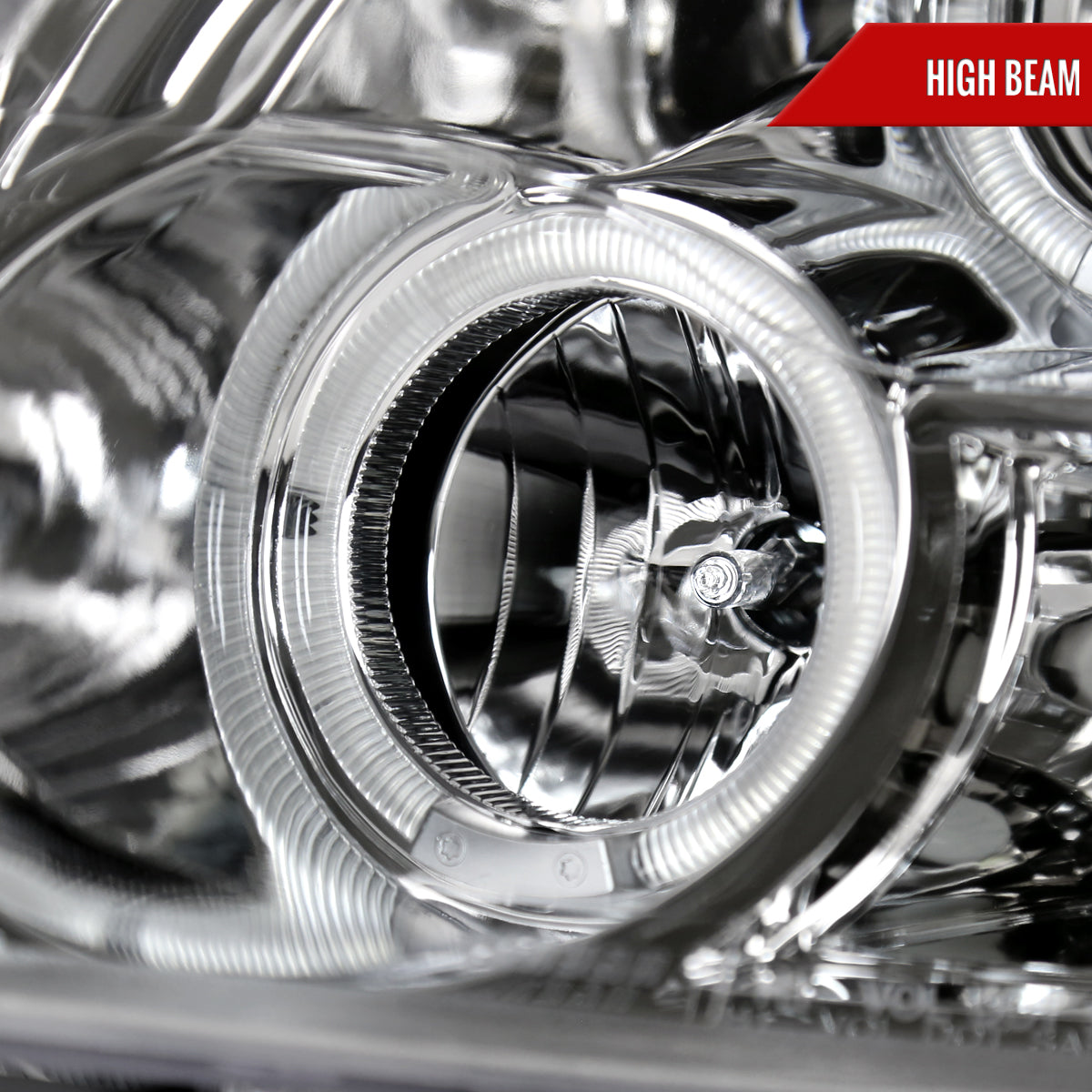 2006-2009 Ford Fusion Dual Halo Projector Headlights (Chrome Housing/Clear Lens)
