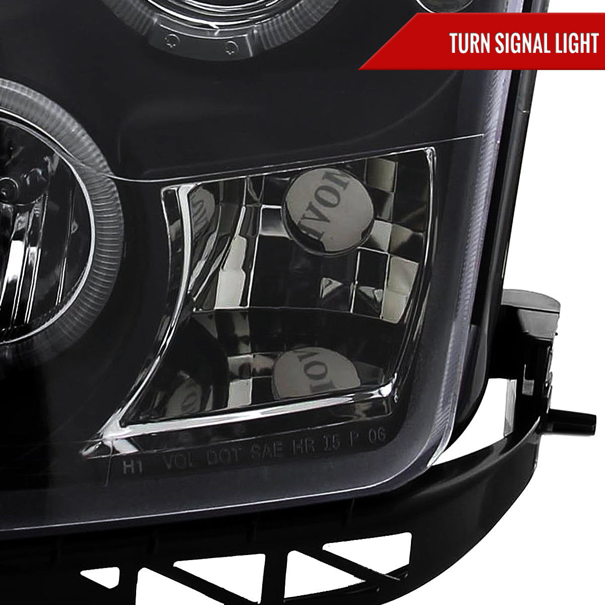 2006-2009 Ford Fusion Dual Halo Projector Headlights (Glossy Black Housing/Smoked Lens)