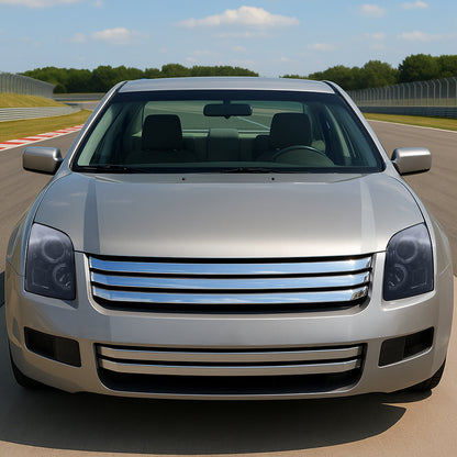 2006-2009 Ford Fusion Dual Halo Projector Headlights (Glossy Black Housing/Smoked Lens)