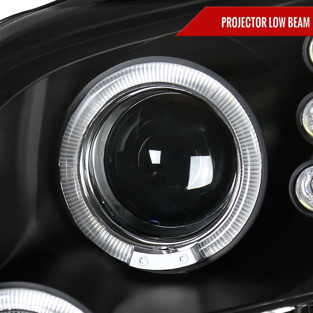2006-2009 Ford Fusion Dual Halo Projector Headlights (Matte Black Housing/Clear Lens)