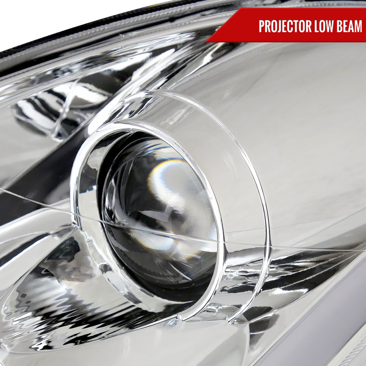 2003-2007 Infiniti G35 Coupe LED Bar Projector Headlights w/ Sequential Turn Signals (Chrome Housing / Clear Lens)