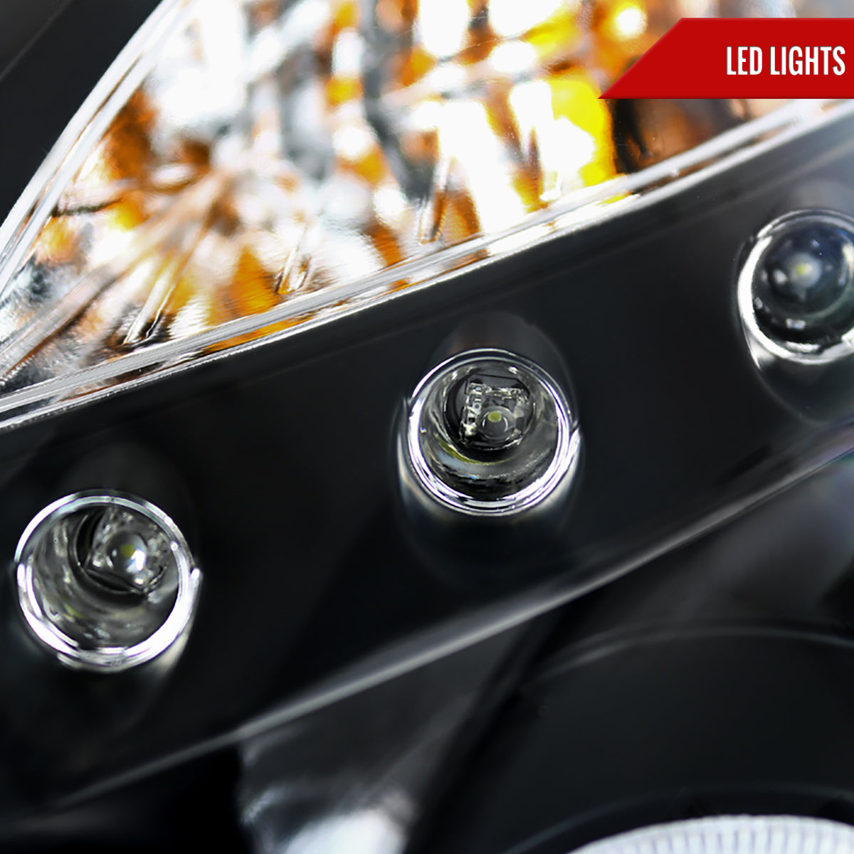 2003-2007 Infiniti G35 Coupe Dual Halo Projector Headlights (Matte Black Housing / Clear Lens)