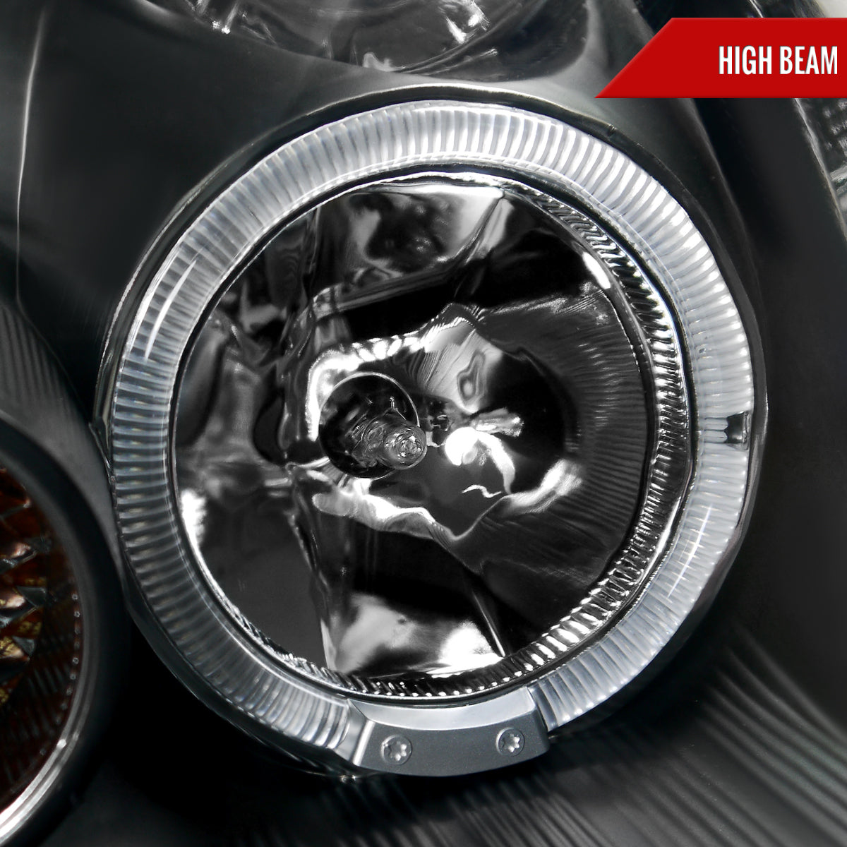 2005-2006 Infiniti G35 Sedan Halo Projector Headlights w/ SMD LED Light Strip (Matte Black Housing/Clear Lens)