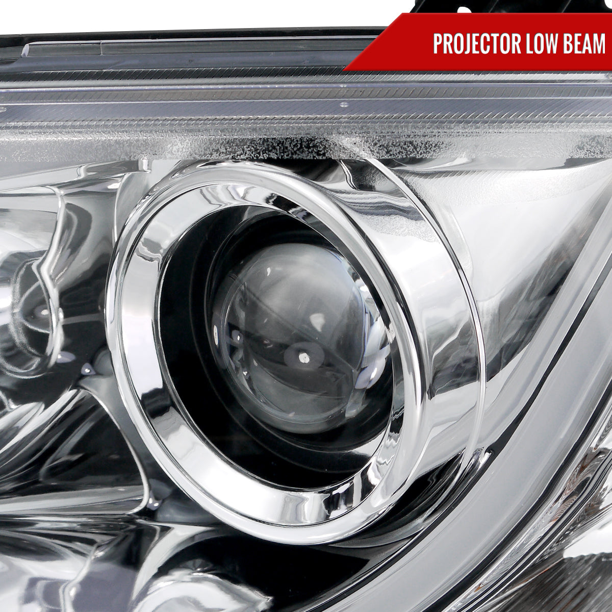 2008-2009 Pontiac G8 LED Bar Projector Headlights (Chrome Housing/Clear Lens)