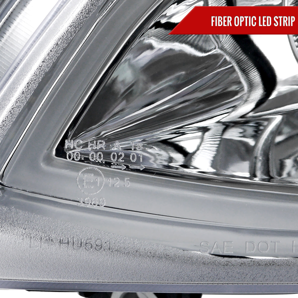 2008-2009 Pontiac G8 LED Bar Projector Headlights (Chrome Housing/Clear Lens)