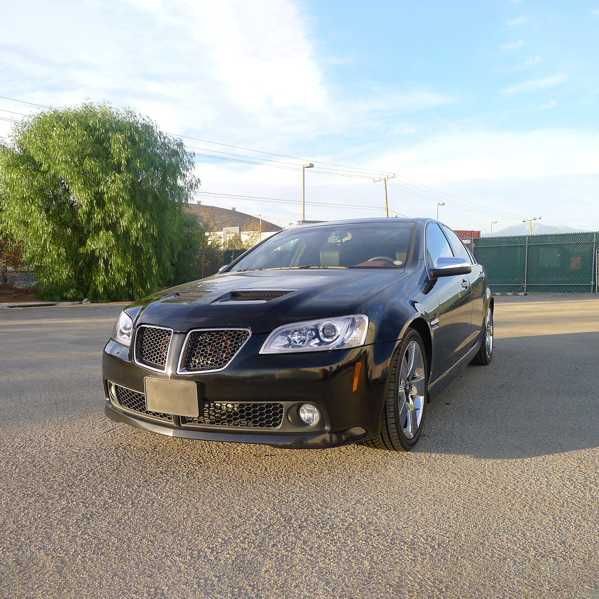 2008-2009 Pontiac G8 LED Bar Projector Headlights (Chrome Housing/Clear Lens)