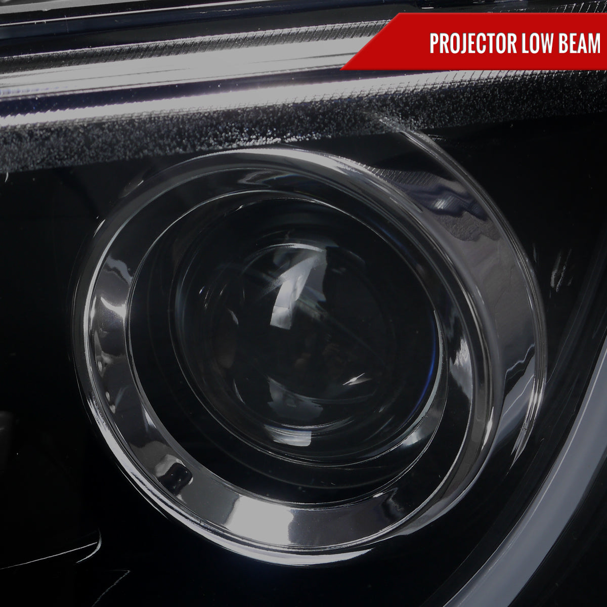 2008-2009 Pontiac G8 LED Bar Projector Headlights (Glossy Black Housing/Smoked Lens)
