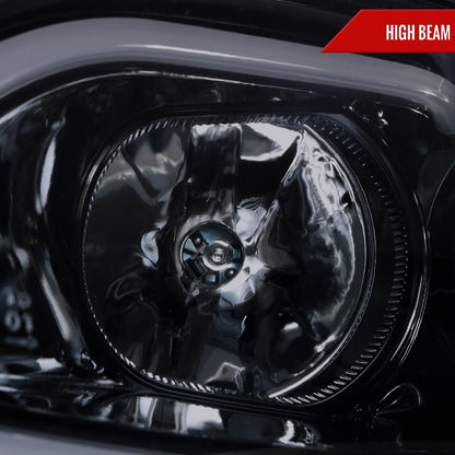 2008-2009 Pontiac G8 LED Bar Projector Headlights (Glossy Black Housing/Smoked Lens)
