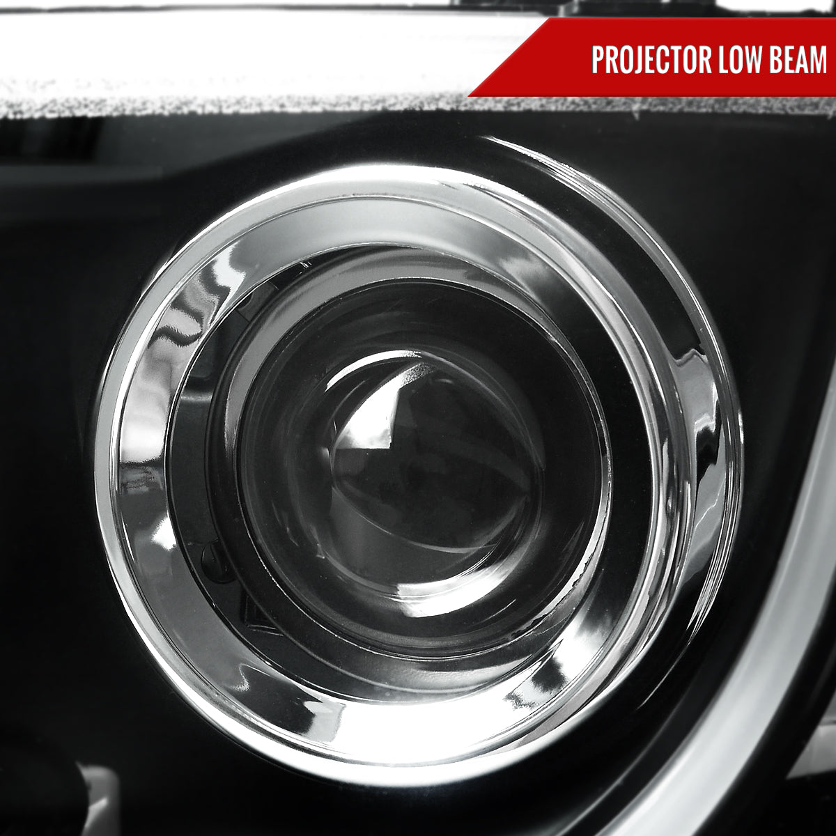 2008-2009 Pontiac G8 LED Bar Projector Headlights (Matte Black Housing/Clear Lens)