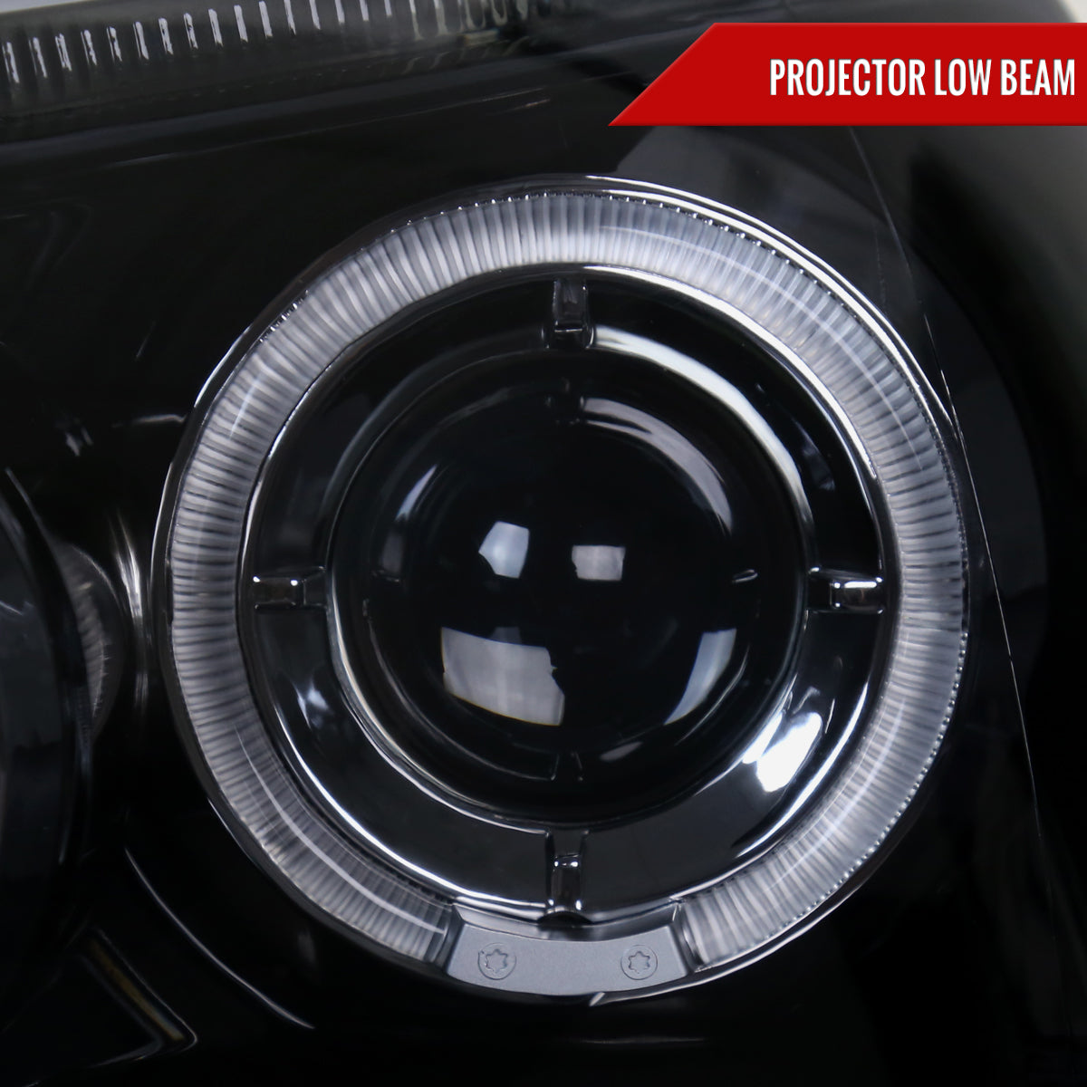 2006-2008 Volkswagen Golf Rabbit/ 2006-2010 Jetta Dual Halo Projector Headlights (Glossy Black Housing/Smoked Lens)