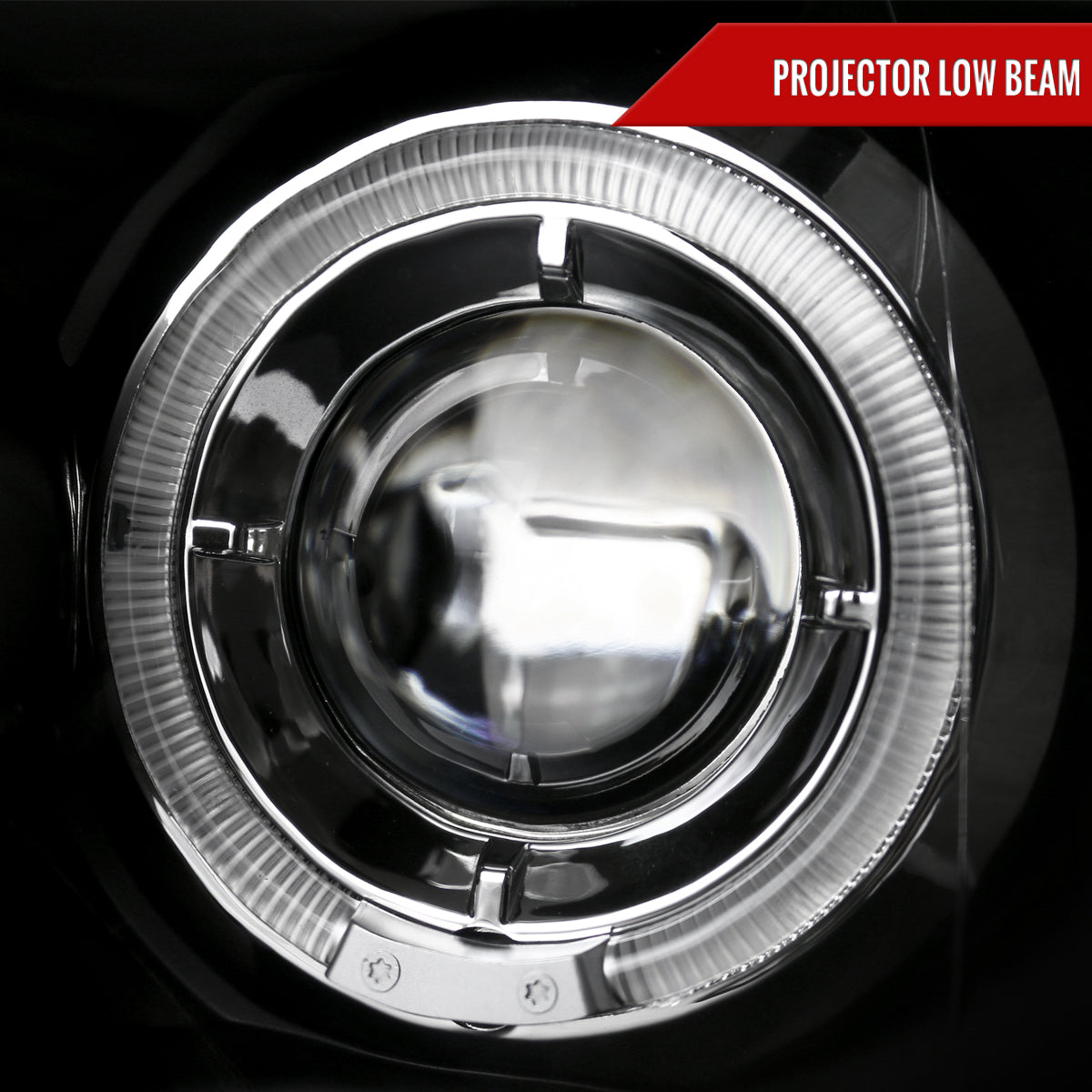 2006-2008 Volkswagen Golf Rabbit/ 2006-2010 Jetta Dual Halo Projector Headlights (Matte Black Housing/Smoked Lens)
