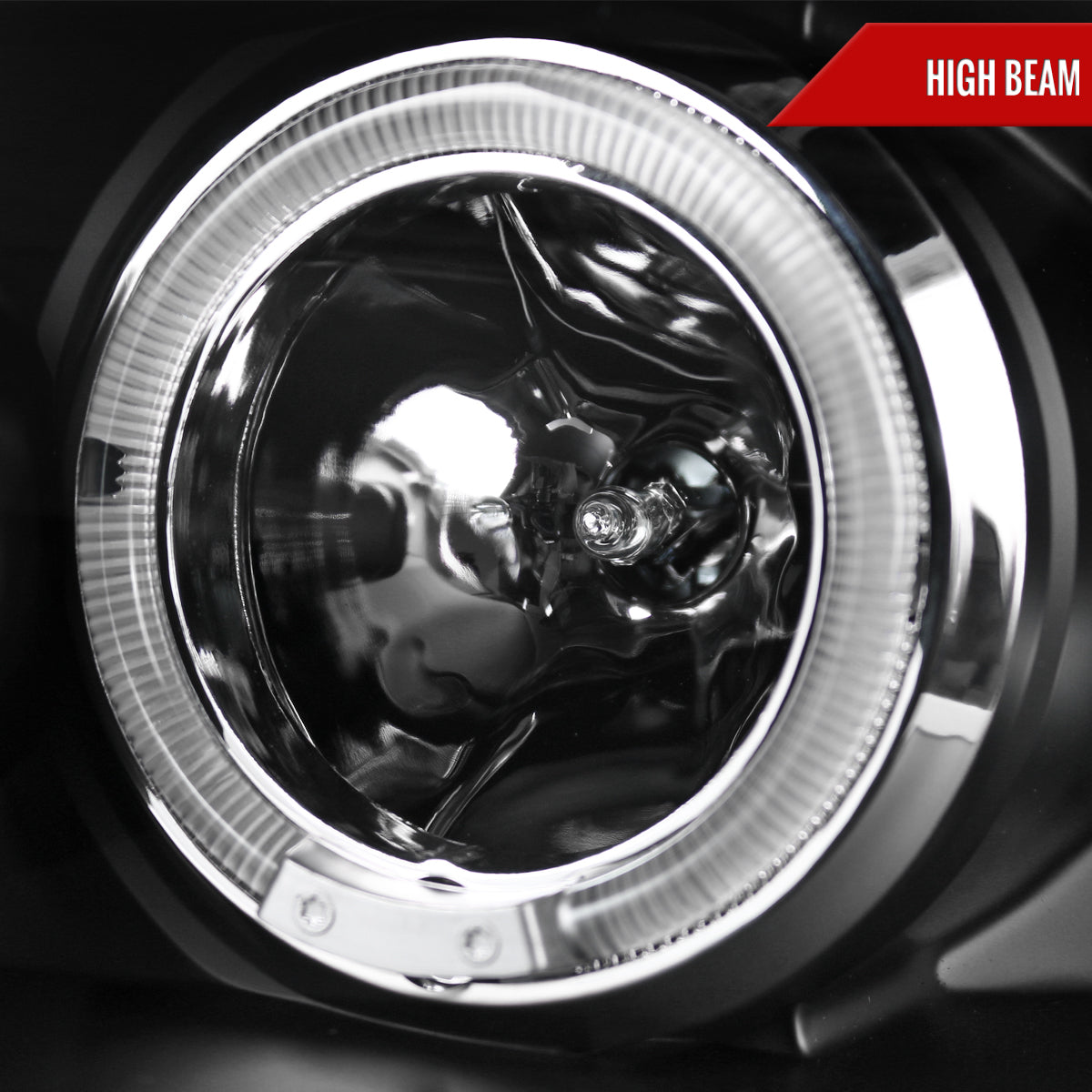 2006-2008 Volkswagen Golf Rabbit/ 2006-2010 Jetta Dual Halo Projector Headlights (Matte Black Housing/Smoked Lens)
