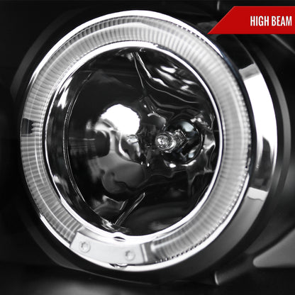 2006-2008 Volkswagen Golf Rabbit/ 2006-2010 Jetta Dual Halo Projector Headlights (Matte Black Housing/Smoked Lens)