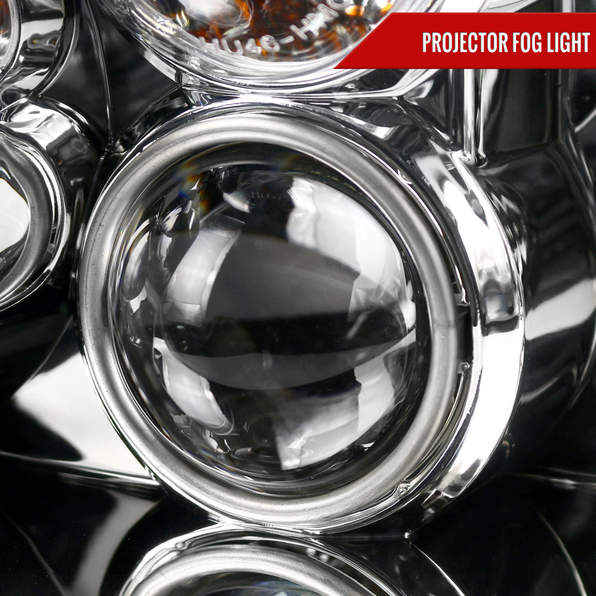 1999-2006 Volkswagen Golf Mk4 GTI/R32 Cabrio Dual Halo Projector Headlights (Chrome Housing/Clear Lens)