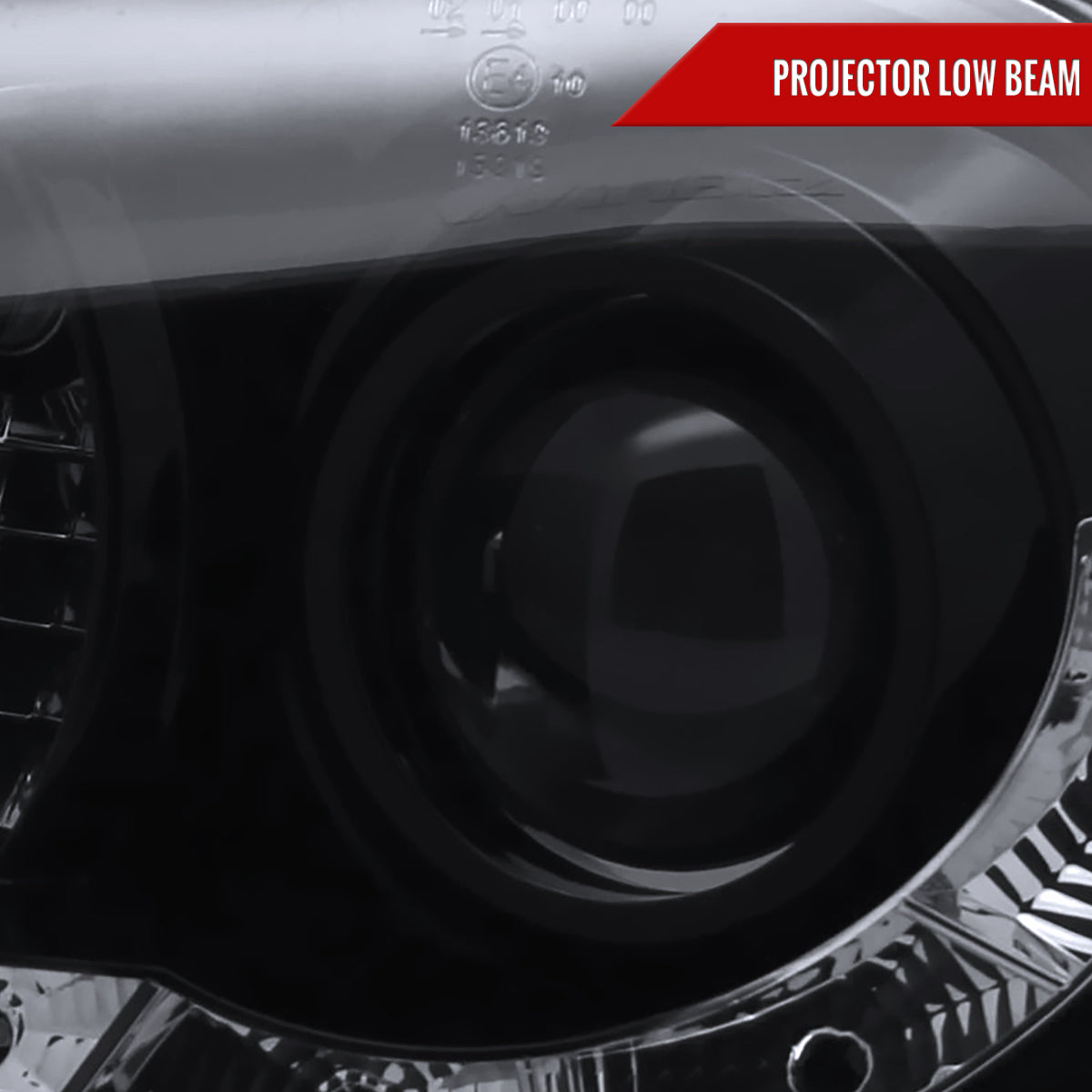 1999-2006 Volkswagen Golf Mk4 GTI/R32 Cabrio Projector Headlights w/ R8 Style LED Light Strip (Glossy Black Housing/Smoked Lens)