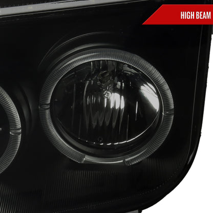 1999-2005 Volkswagen Jetta/Bora Mk4 Dual Halo Projector Headlights w/ LED Light Strip (Black Housing/Smoked Lens)