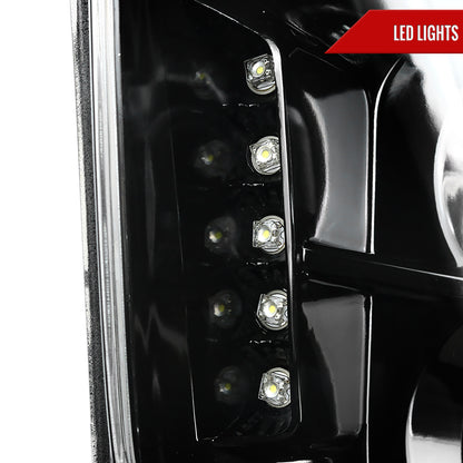 2005-2009 Ford Mustang  Halo Projector Headlights (Jet Black Housing/Clear Lens)