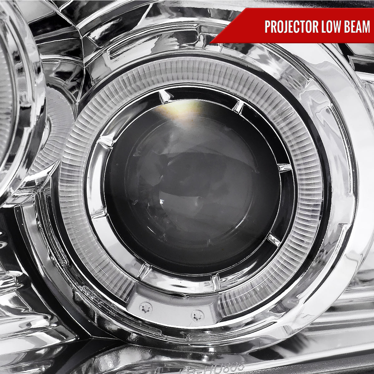 2010-2014 Ford Mustang Dual Halo Projector Headlights (Chrome Housing/Clear Lens)
