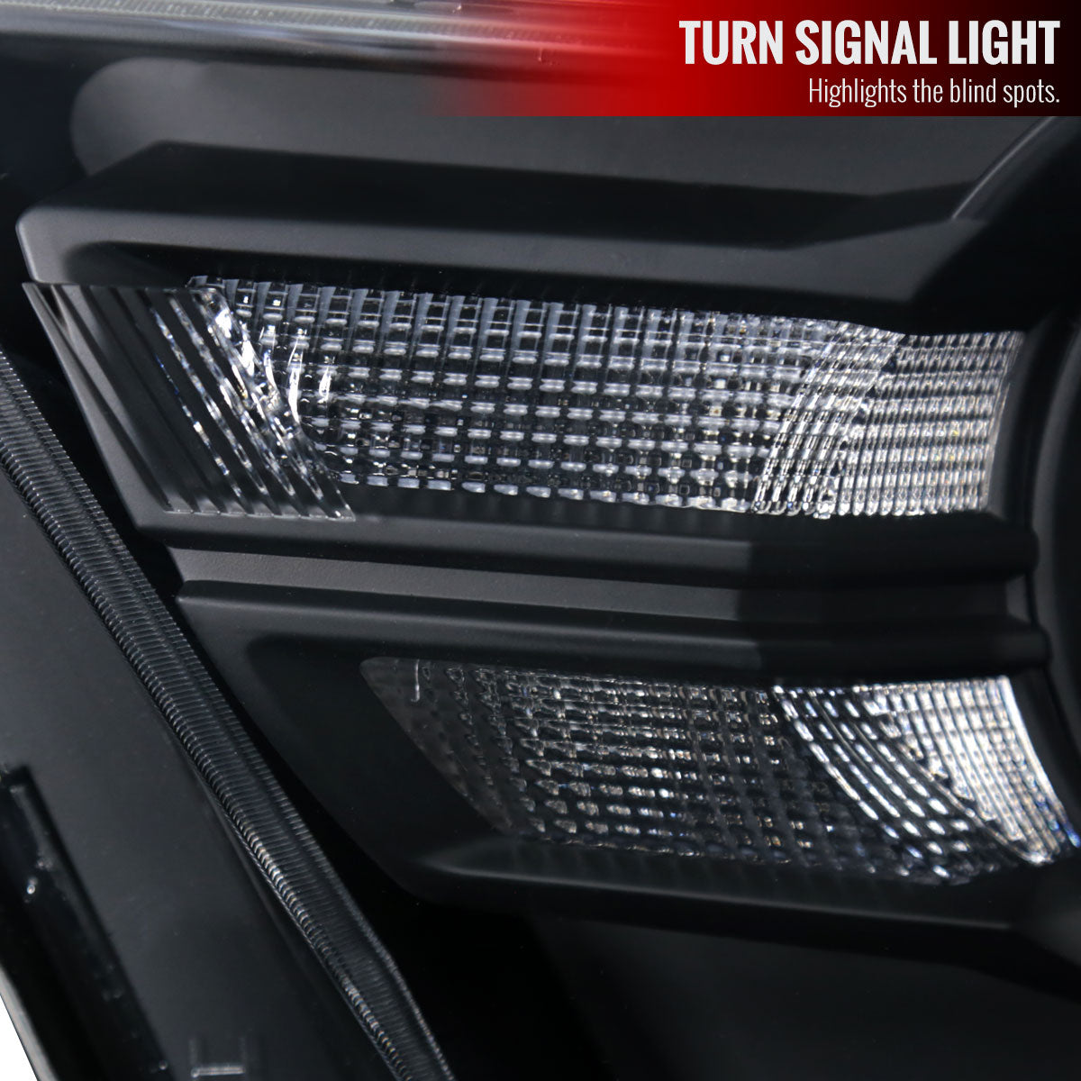 2010-2014 Ford Mustang Retrofit Style Projector Headlights (Matte Black Housing/Clear Lens)