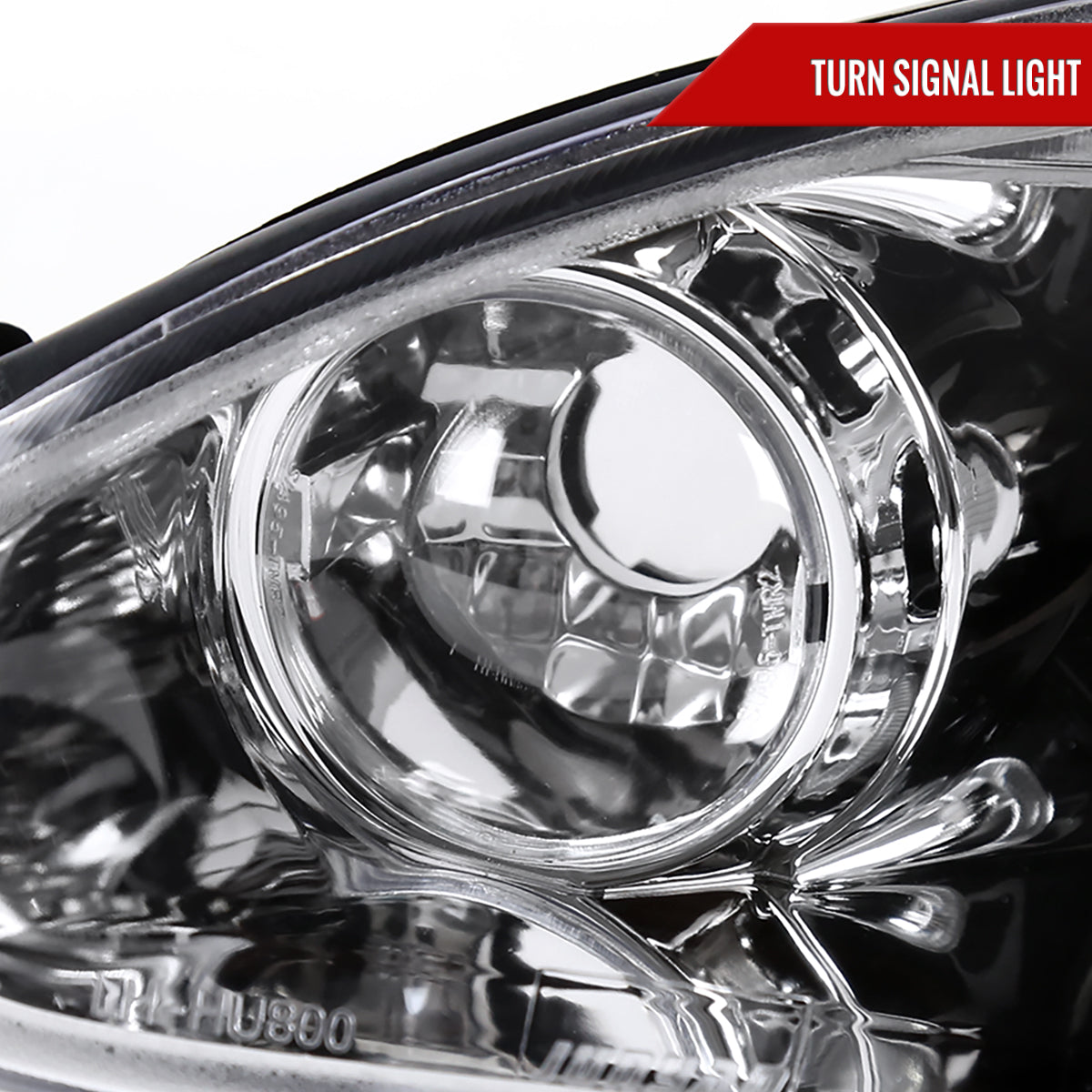 2001-2005 Mazda Miata MX-5 Dual Halo Projector Headlights (Chrome Housing/Clear Lens)