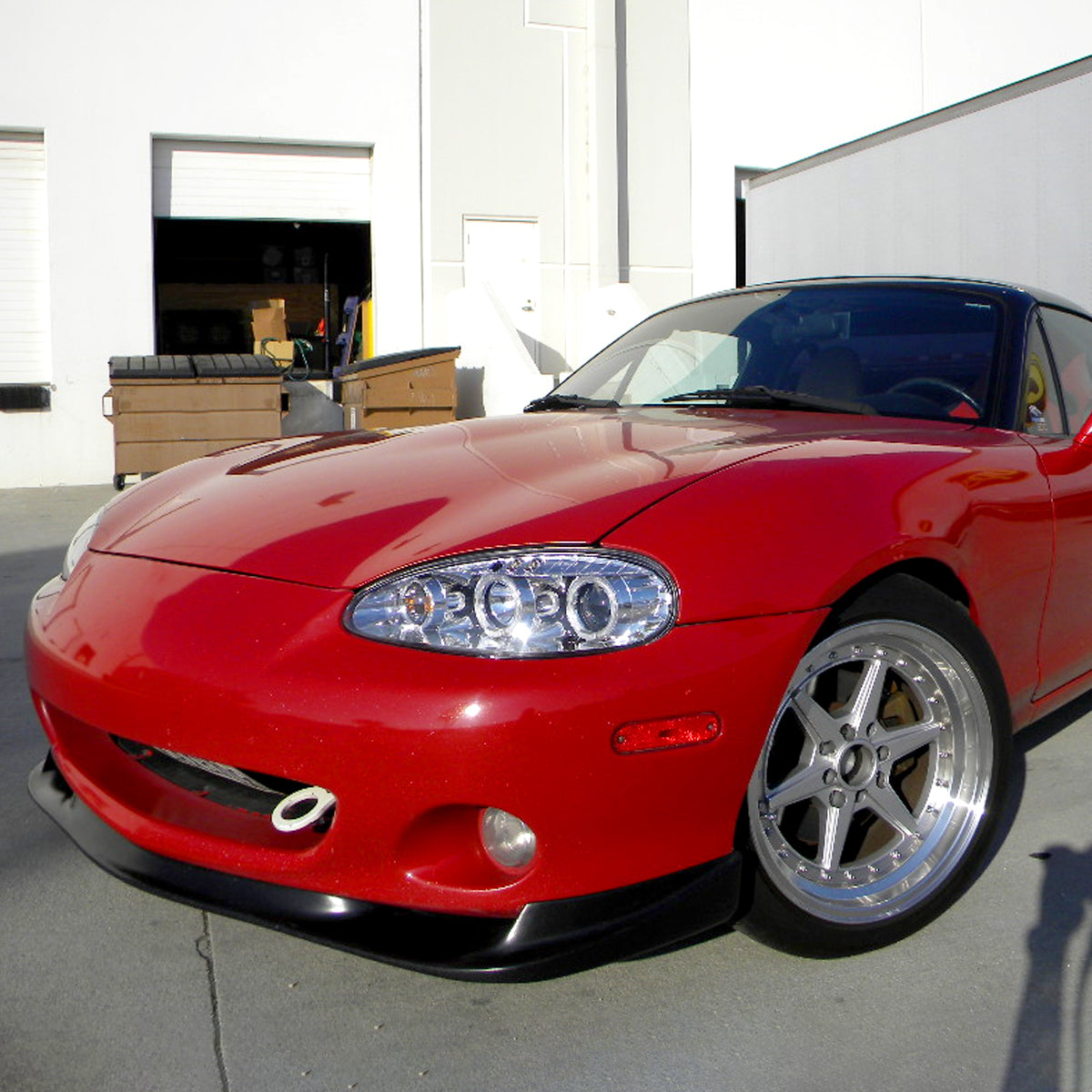 2001-2005 Mazda Miata MX-5 Dual Halo Projector Headlights (Chrome Housing/Clear Lens)