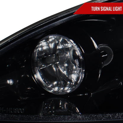 2001-2005 Mazda Miata MX-5 Dual Halo Projector Headlights (Glossy Black Housing/Smoked Lens)