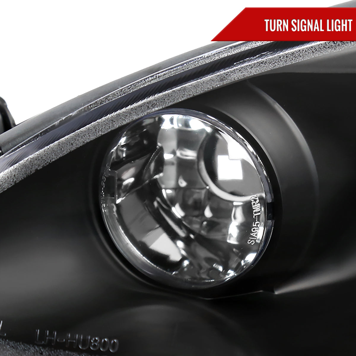 2001-2005 Mazda Miata MX-5 Dual Halo Projector Headlights (Matte Black Housing/Clear Lens)