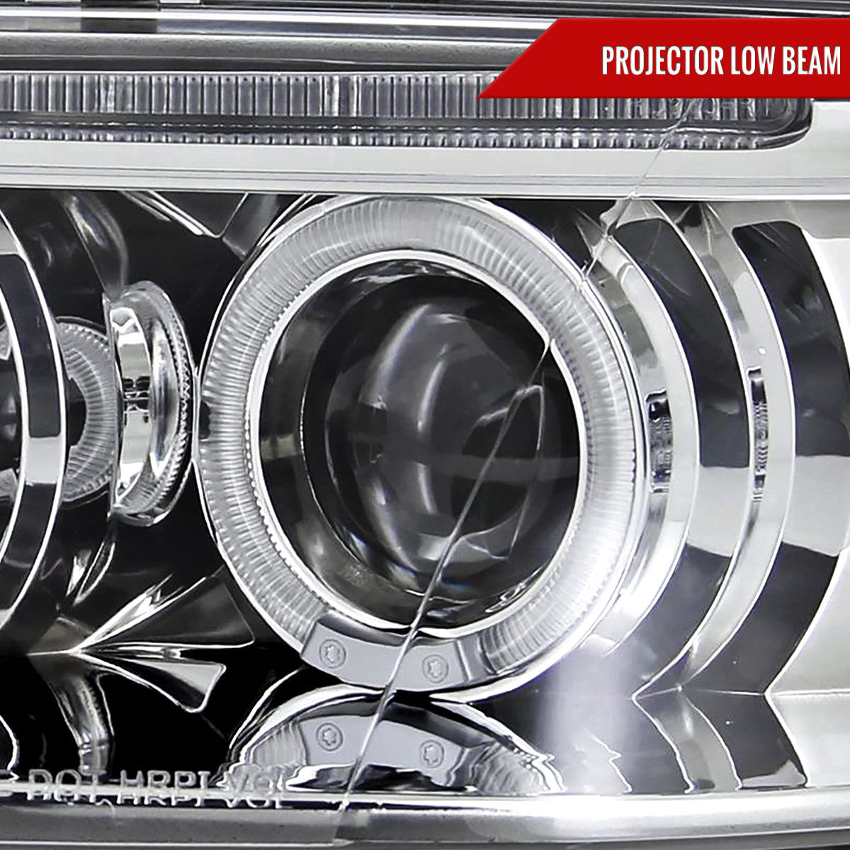 2001-2005 Volkswagen Passat Dual Halo Projector Headlights (Chrome Housing/Clear Lens)