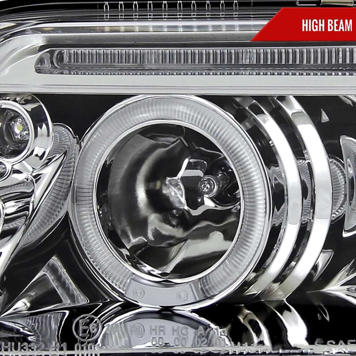 2001-2005 Volkswagen Passat Dual Halo Projector Headlights (Chrome Housing/Clear Lens)
