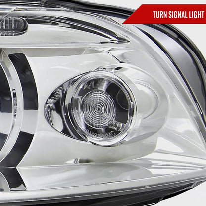 2001-2005 Volkswagen Passat Dual Halo Projector Headlights (Chrome Housing/Clear Lens)